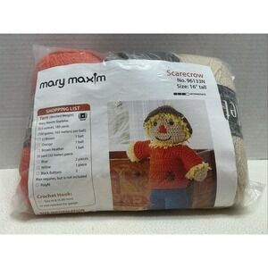 Mary Maxim Scarecrow 16" Tall  No.96133N Crochet Kit NIP